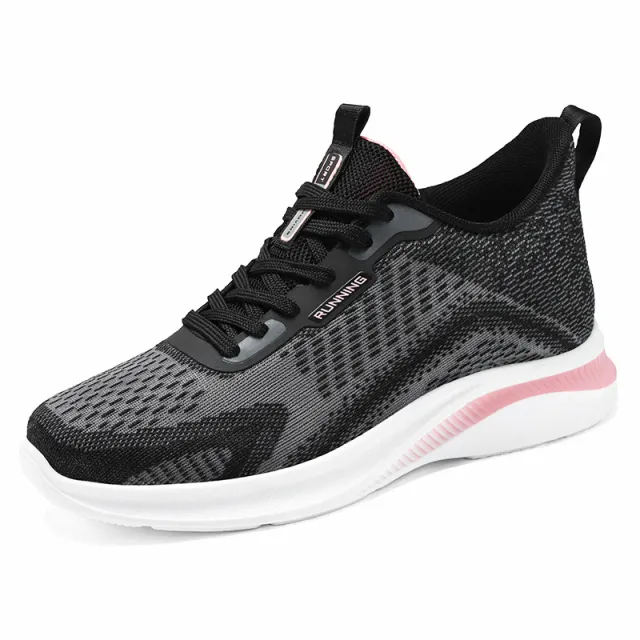 Running Shoes Breathable Soft Bottom Trend Couple Sneakers Black - Shop at LoveMi