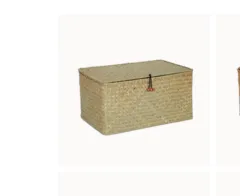 Seaweed Woven Traditional Hand-woven Basket Non-rattan Wicker Three-piece Storage Basket - Colour - View 1
