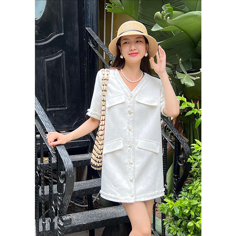 Women's V-neck Small Fragrant Style Slim Suit Jacket