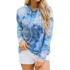 New Women's Printed Tie-dye Long-sleeved Hooded Sweater Women - 5 Style - View 1