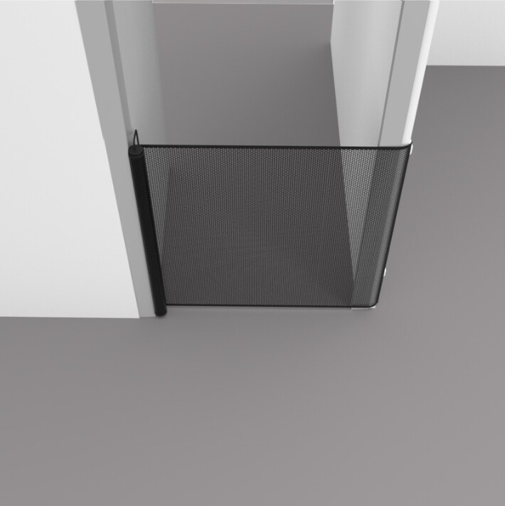 Retractable Pet Dog Gate Safety Guard Folding Baby Toddler Stair Gates Isolation