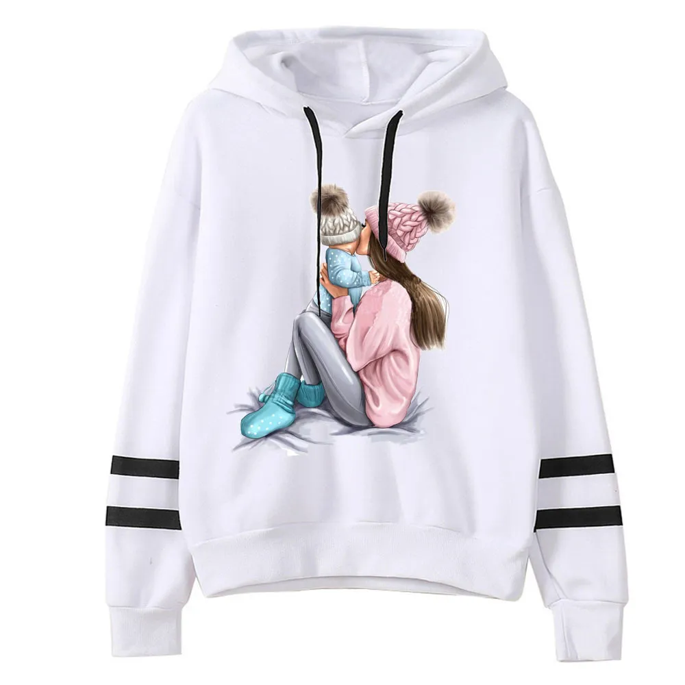 Cute Printed Mommy Printed Women Sweatshirt - White