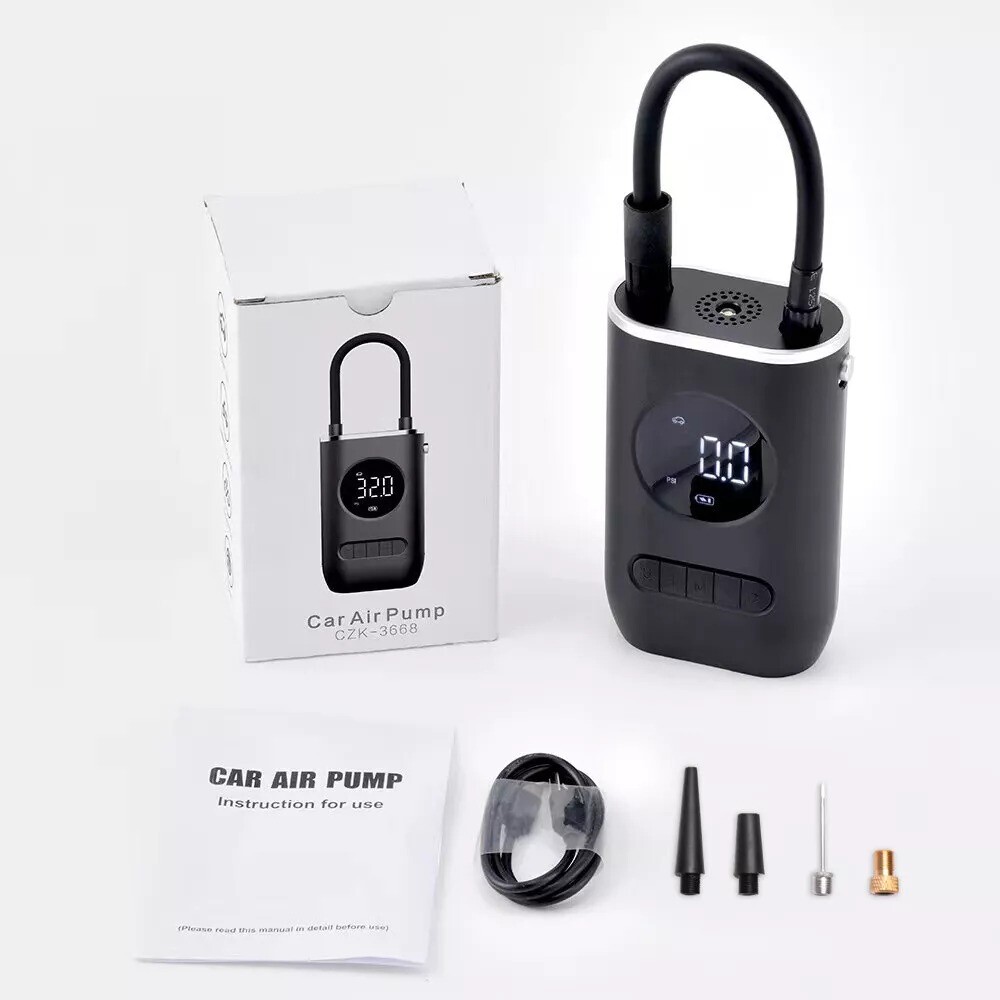 Electric Air  Tyre Inflator Portable Air Compressor For Car Bike Motorcycle