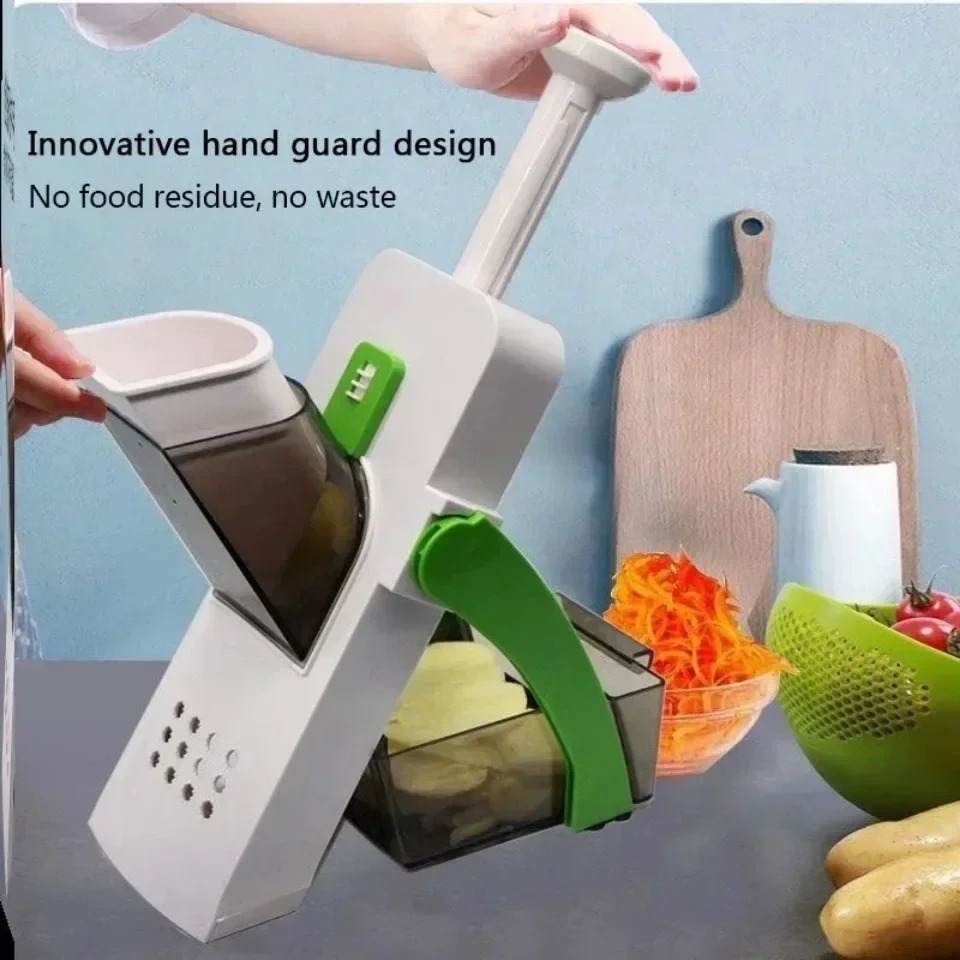 Kitchen Vegetable Cutter Safe Manual Multi-function Salad Chopper Potato Slicer Cheese Graters Kitchen Tools French Fries Cutter 5