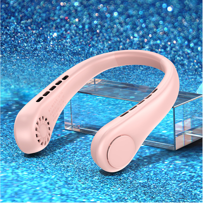 New Mini Neck Fan Portable Bladeless Hanging Neck Rechargeable Air Cooler Mini S - Picture 8 of 11