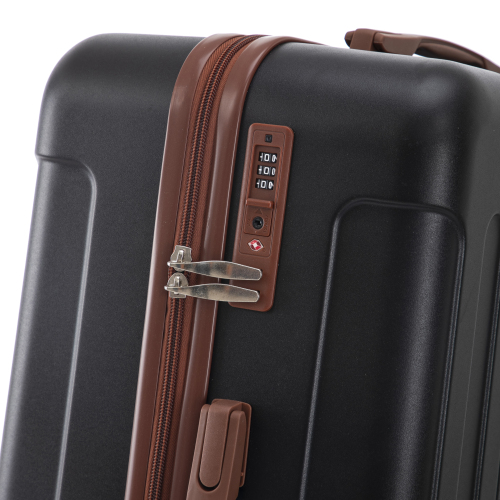20   24  28  3 Pcs Set In ABS Spinner Wheel Luggage, Carry On Suitcase, Matching Color, TSA Combination Lock