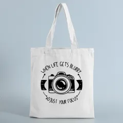 Canvas Tote Bag Pattern Environment-friendly Shopping Large Capacity - 2 Style - View 1