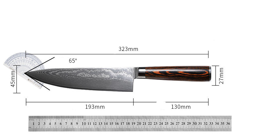 Title 1, Foreign Trade Damascus Steel Chef Knife