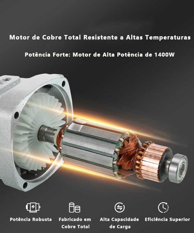 Automotive Angle Polisher 7 Inch 1400w 2800-5800 Rpm Black