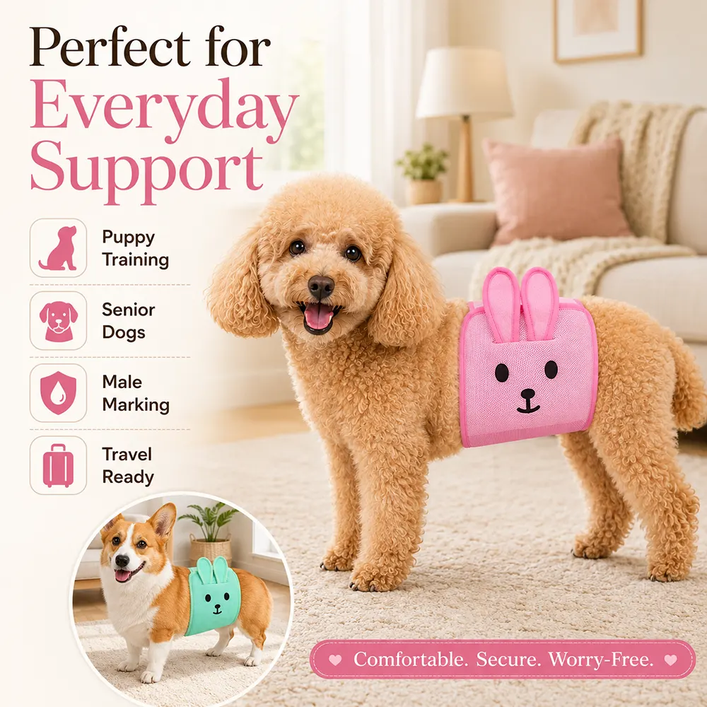 New Pet Sanitary Pants Washable Reusable Adjustable Anti Harassment