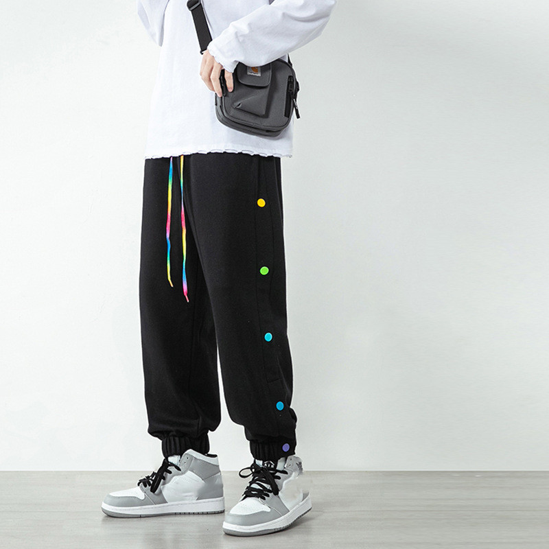 Title 2, Herren Casual Sweatpants mit Schnalle und Cropp...