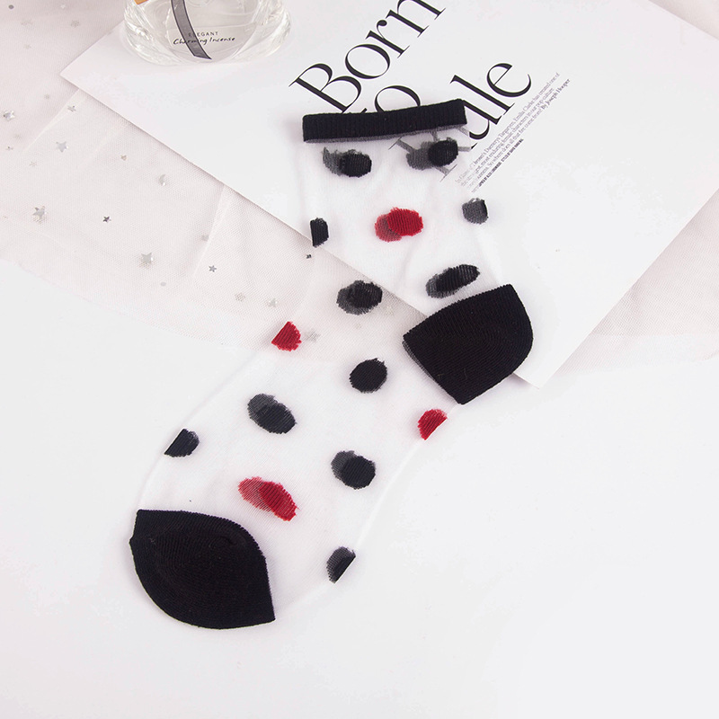 Dot black heel