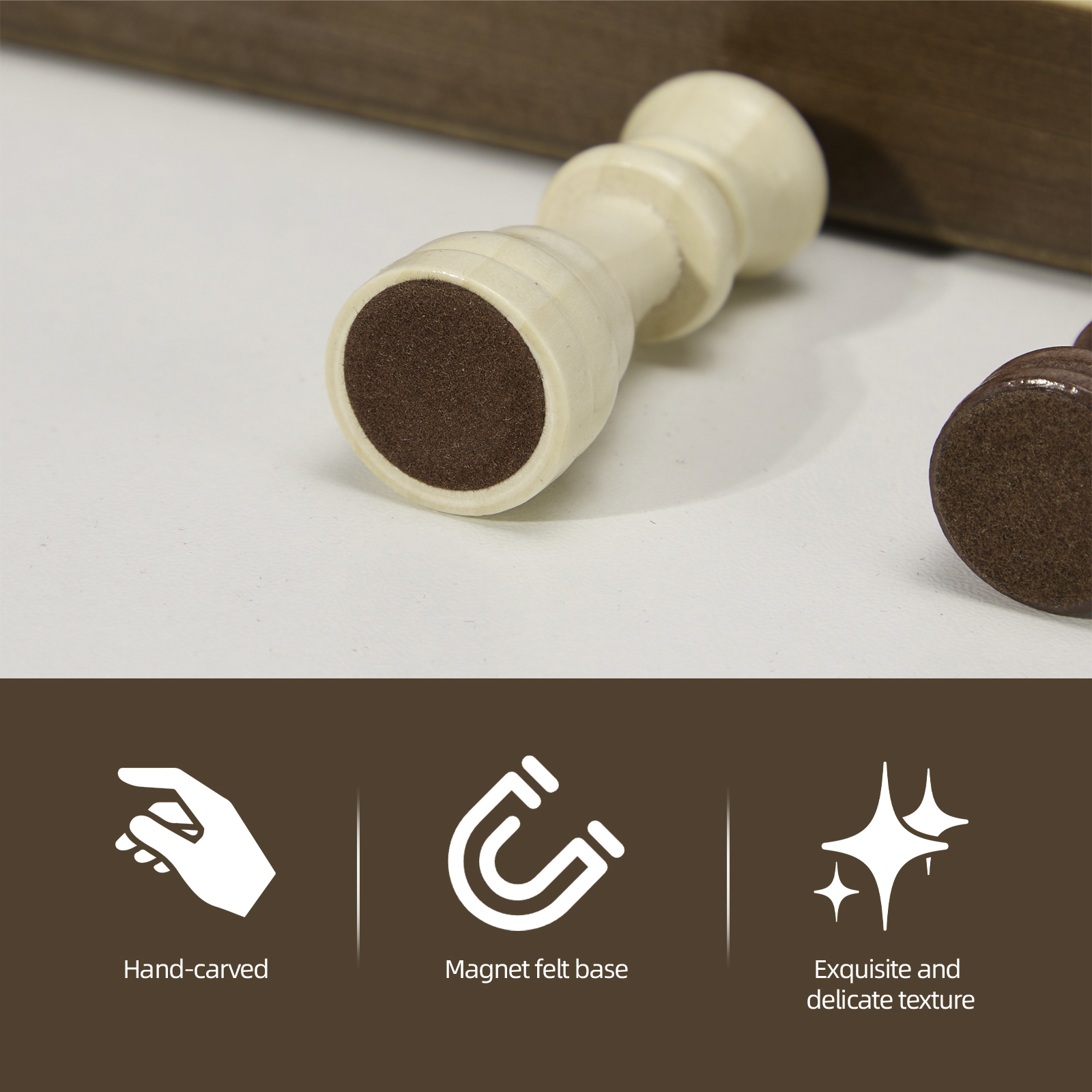 Chess Set,29x29cm Wooden Chess Board Set,Portable Travel Chess Set,Folding Chess Board With Magnetic Chess Pieces And Storage Slots,Traditional Chess Board Games For Kids Adults