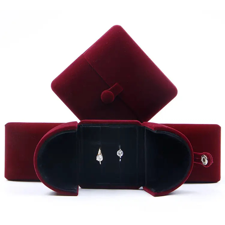 Flannelette Box Jewelry Pendant Necklace Box