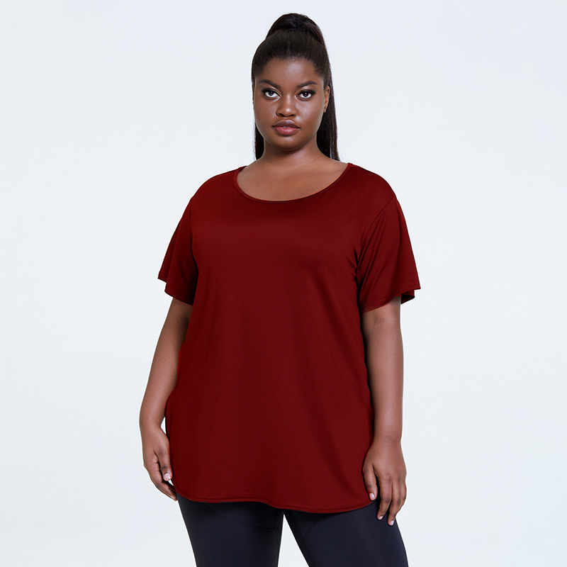 Title 6, Loose Quick-drying Clothing Plus Size Sports T-...