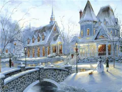 Diamond Painting Embroidery Landscape Decoration Home - Square - View 1