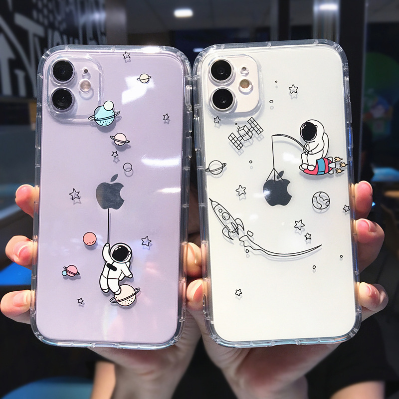 Creative Spaceman Transparent Cute Phone Case - Image 5