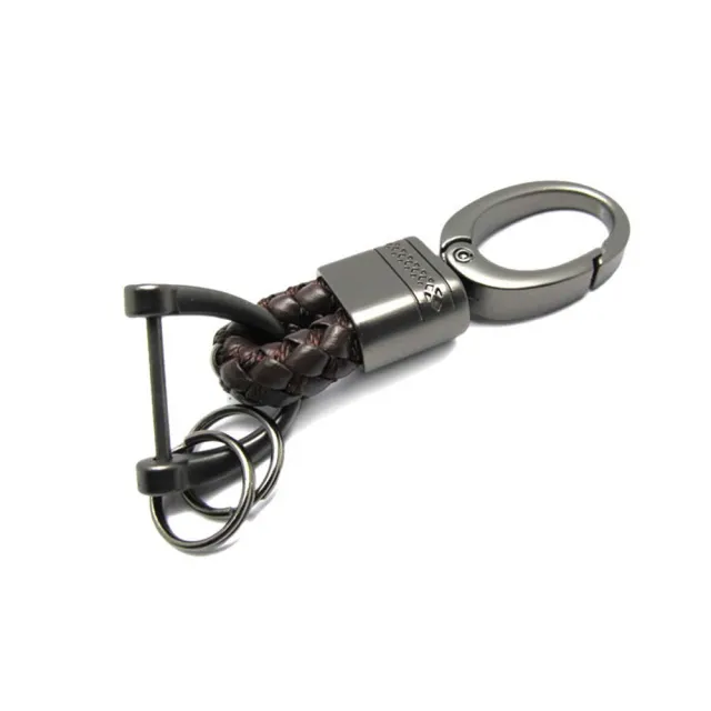 Metal Keychain Creative New Braided Rope Car Key Keychain Coffee - Shop at LoveMi