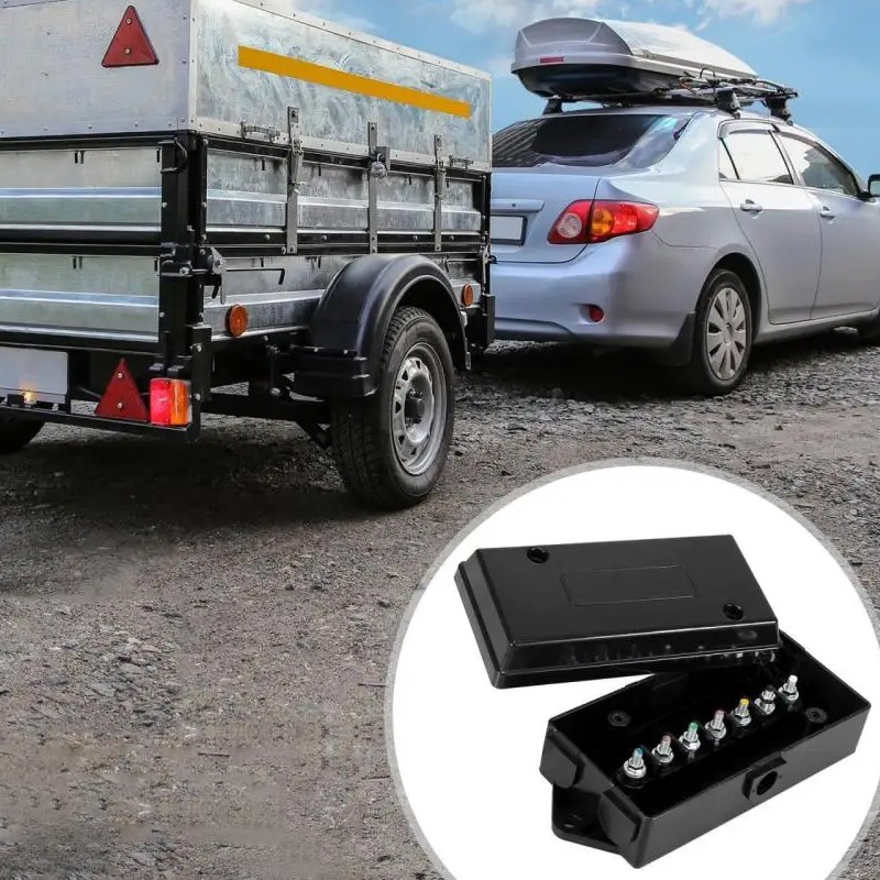 7 Gang Trailer Wire Connector Junction Box 7 Pole Cable Connection Waterproof — image 3