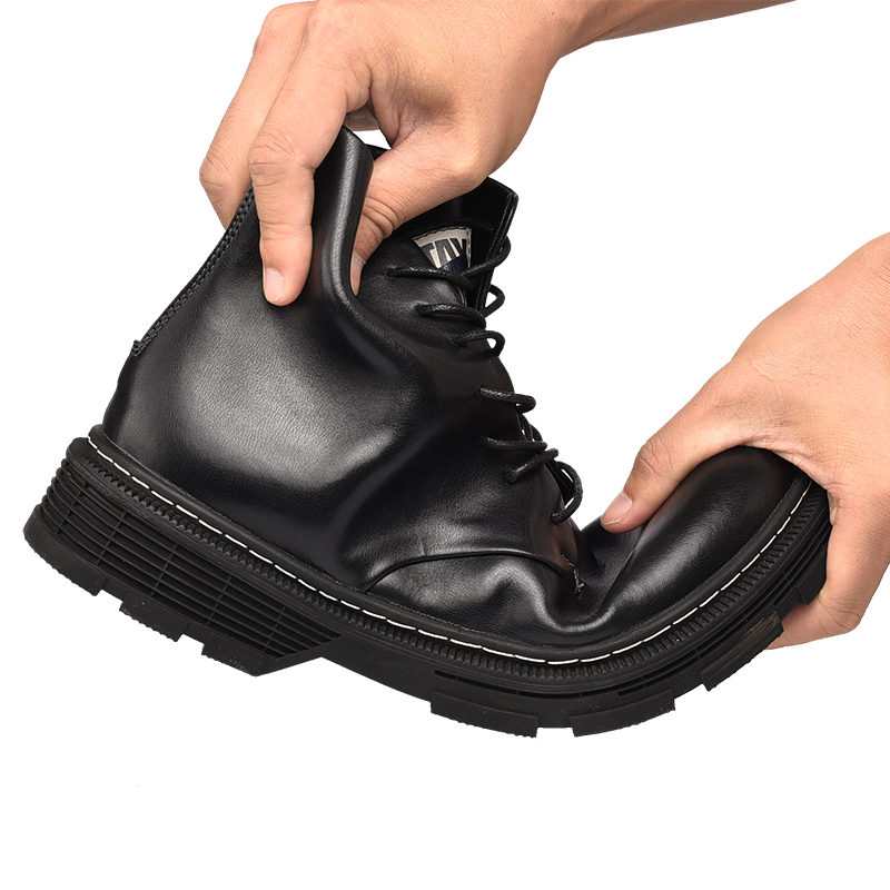 Fashion Zipper Tooling Boots Outdoor Leisure Platform
