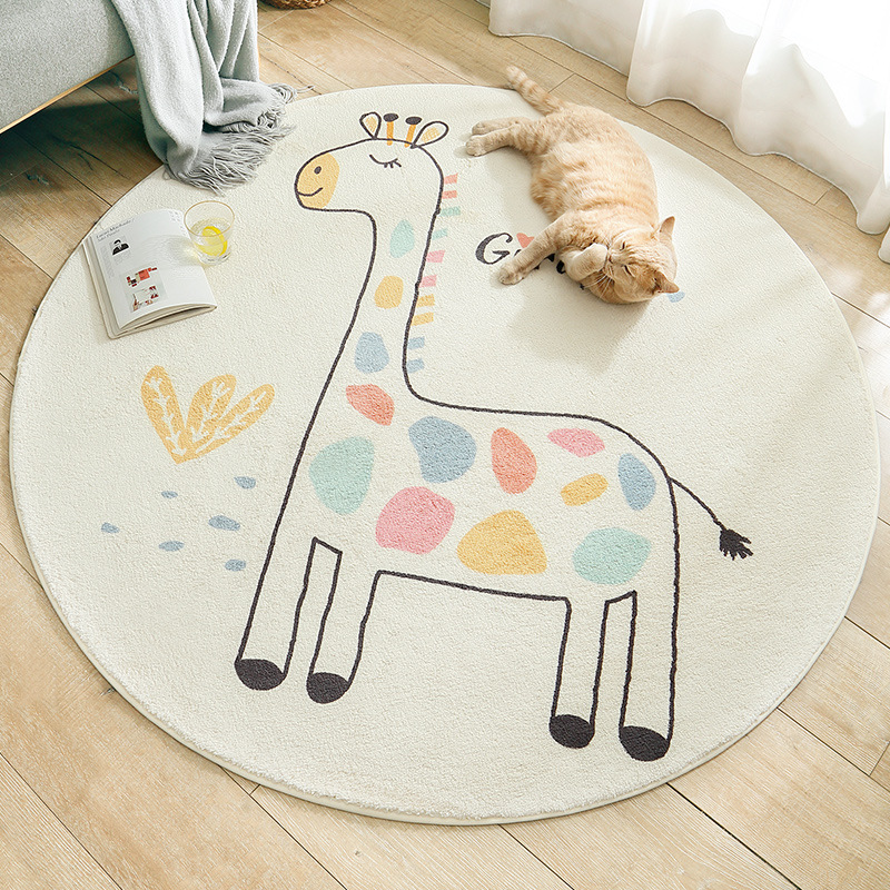 6062dfe4 a77f 472f 8e9d 990cb186c66f - Home Living Room Bedroom Bedside Round Floor Mat