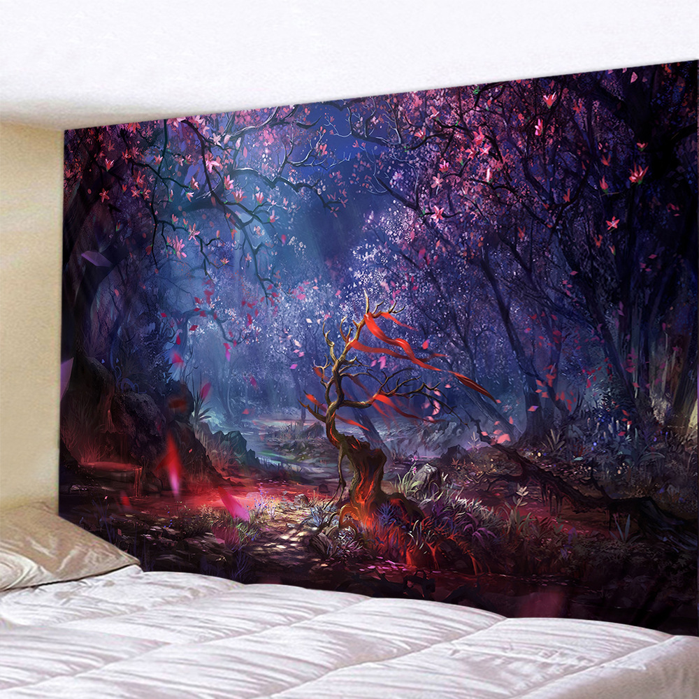 Title 3, Landscape Landscape Sunset Wall Hanging Tapestry