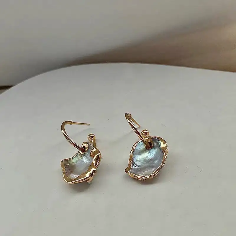 Gallery Aurora Petals Pearl Earrings High-grade Ear Studs
