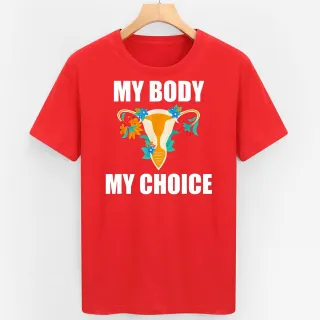 European And American T-shirt Feminism Cotton Plus Size - Red