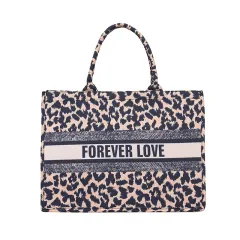 Leopard Print Handbag Korean Style Large Capacity Shoulder Bag - Leopard - View 1
