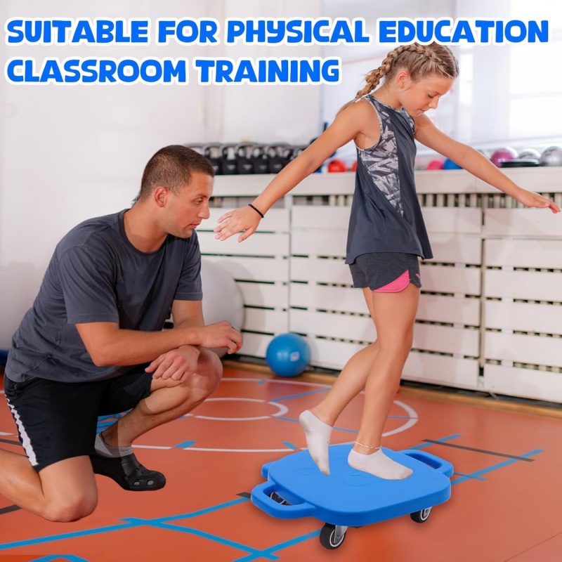 Scooter Board Toy With Handles Kids Interactive Toy Play Scooter For Children