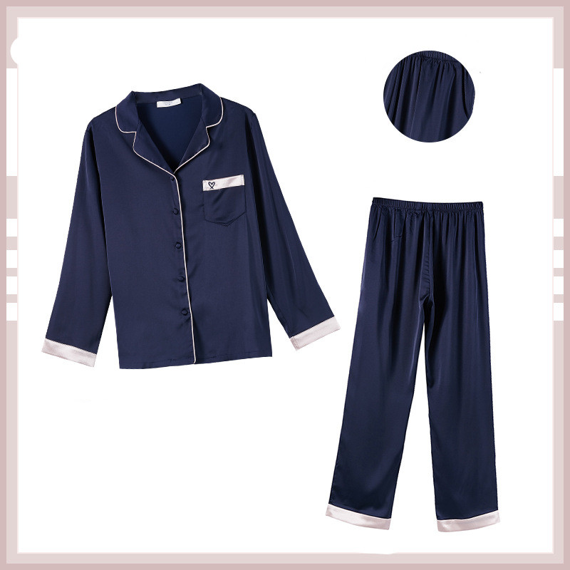 Ice Silk Pajamas Women Summer Short-sleeved Shorts Two-piece Suit