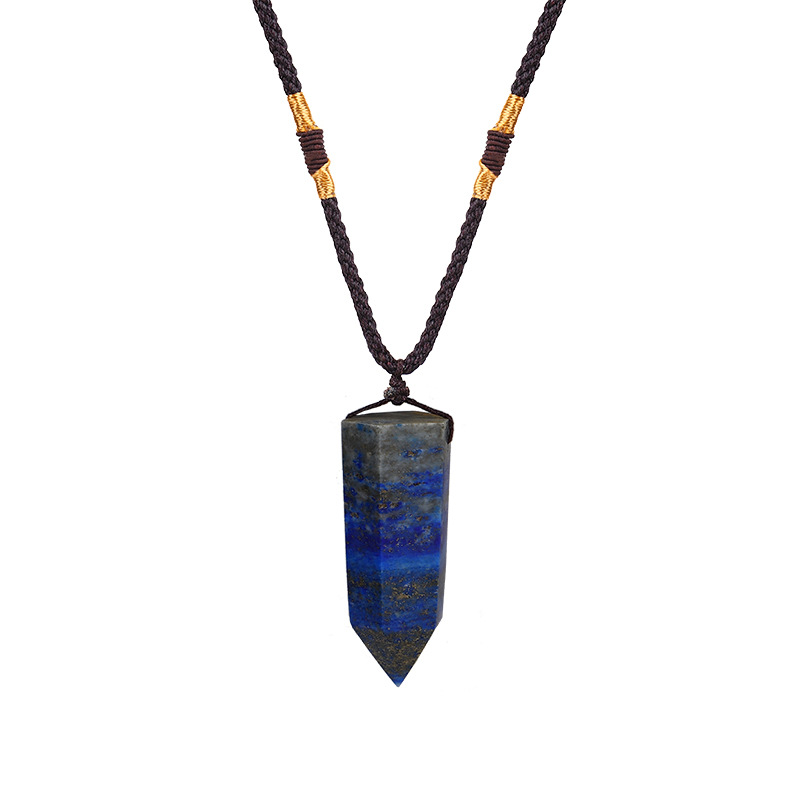 Necklace Citrine Pendant Necklace Crystal Rough Stone