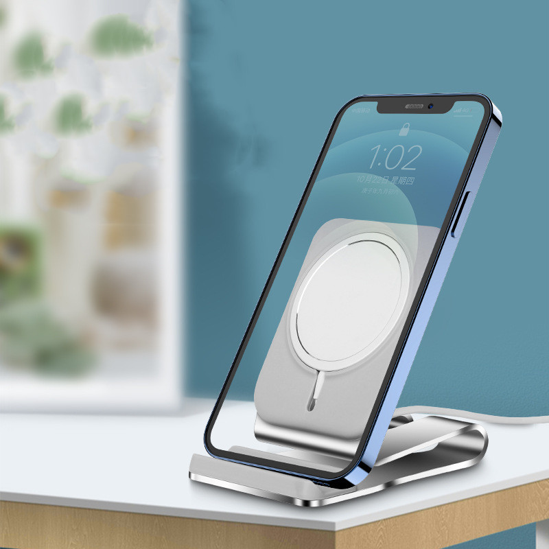 Compatible with Apple , Magnetic Wireless Charging Desktop Phone Holder - Image 3