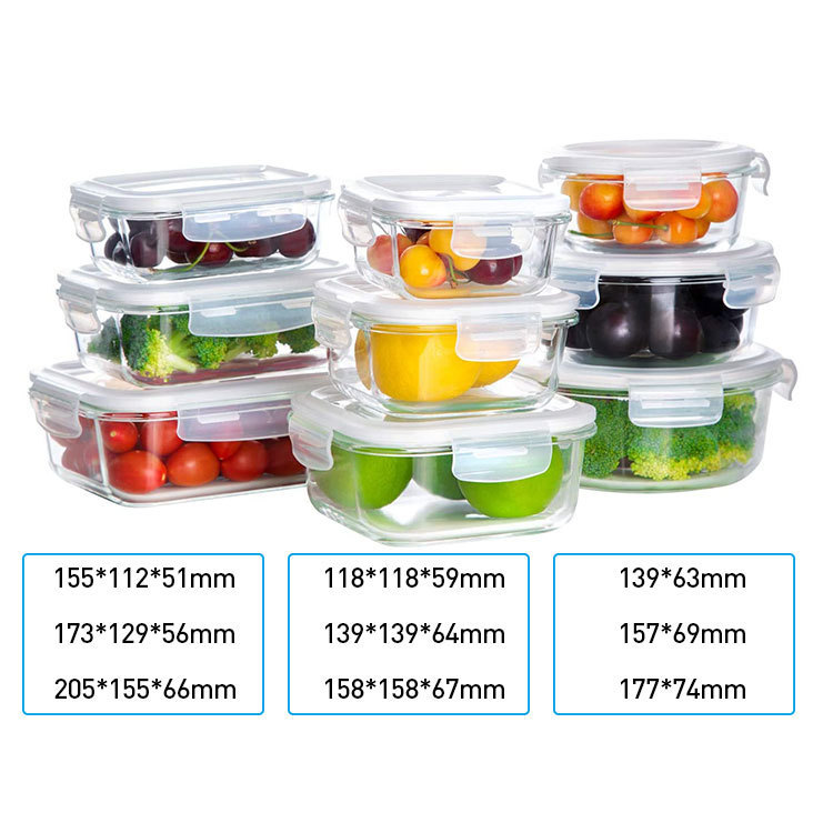 Title 2, Glass Lunch Box Microwave Lunch Box Separation ...