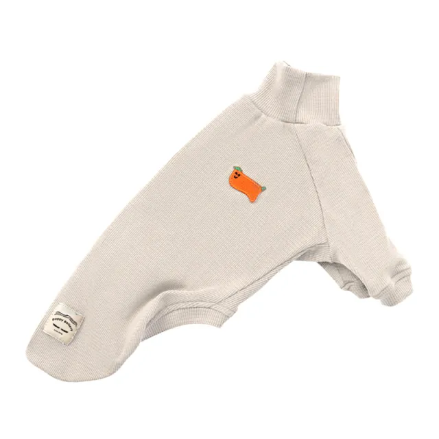 Waffle High Collar Sweater Special Dog Breed Beige - Shop at LoveMi