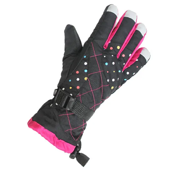 Winter Riding Ski Outdoor Climbing Girls Thick Gloves Noble And Mysterious Black - Shop at LoveMi