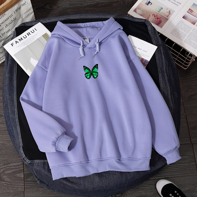 Title 7, Butterfly print hoodie