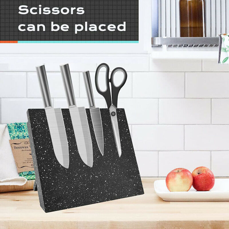 Magnetic Knife Holder Knife Block Rack Kitchen Organisation Cutlery Set Storage — foto 4