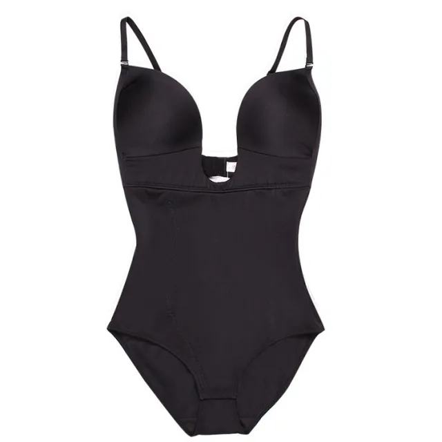 New One piece Body Shaper U shaped Breast Support Belly Dress Wedding Party Female Corset Black - Shop at LoveMi