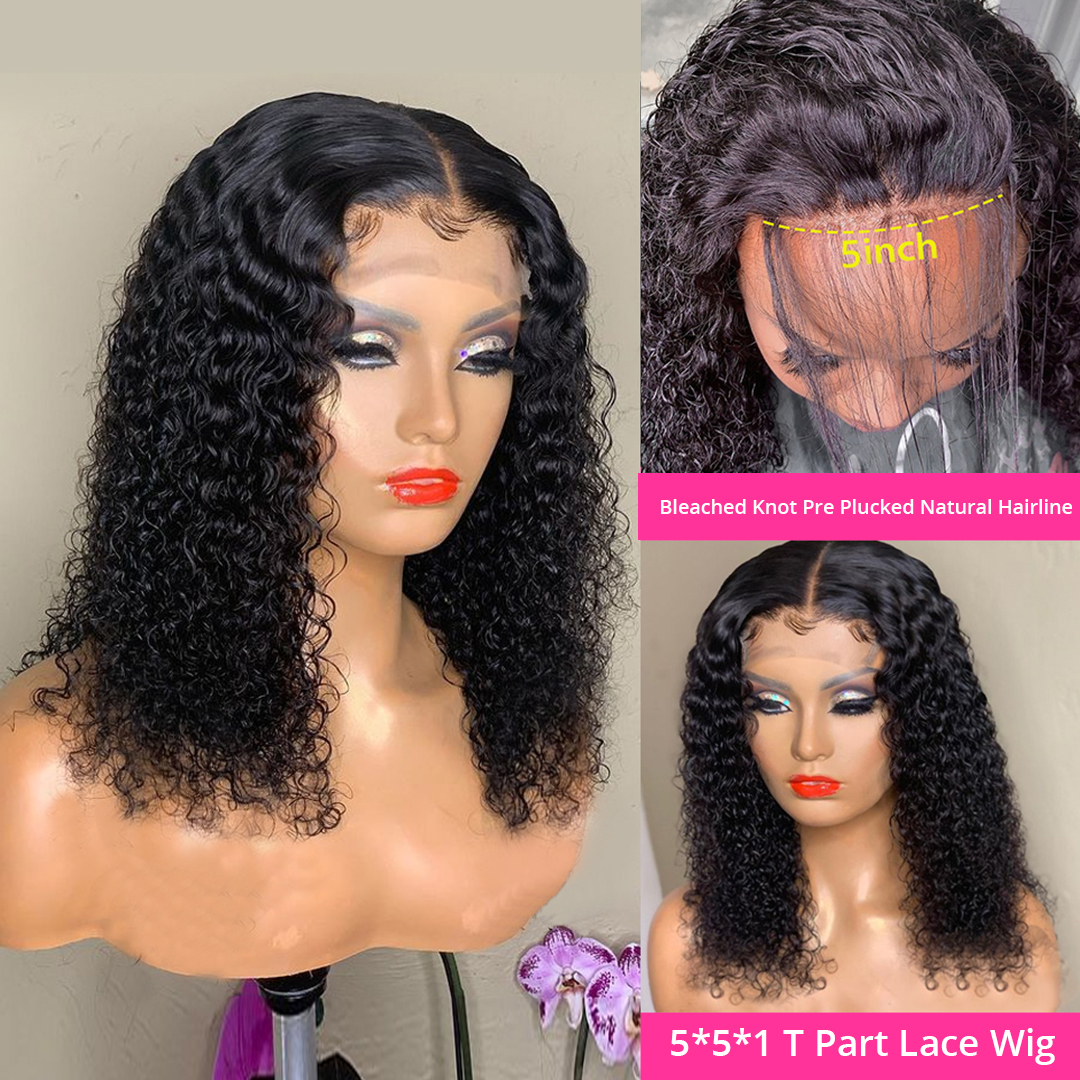 10A Short Brazilian Lace Front Bob Wig Human Hair — foto 5