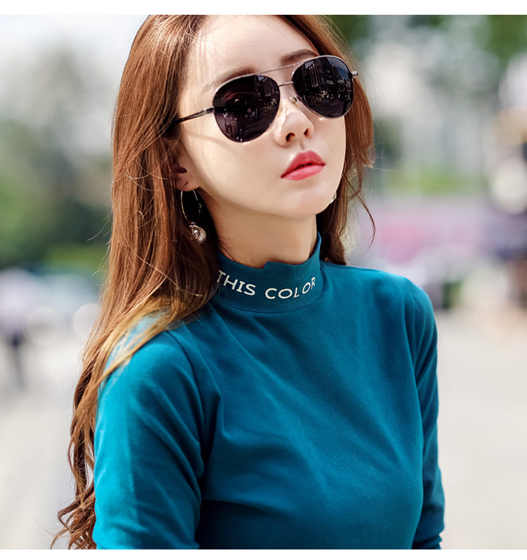 Title 7, Black Half High Collar Padded Base Shirt