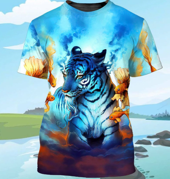 Men's Printed Hooded Casual Fashion Sweater