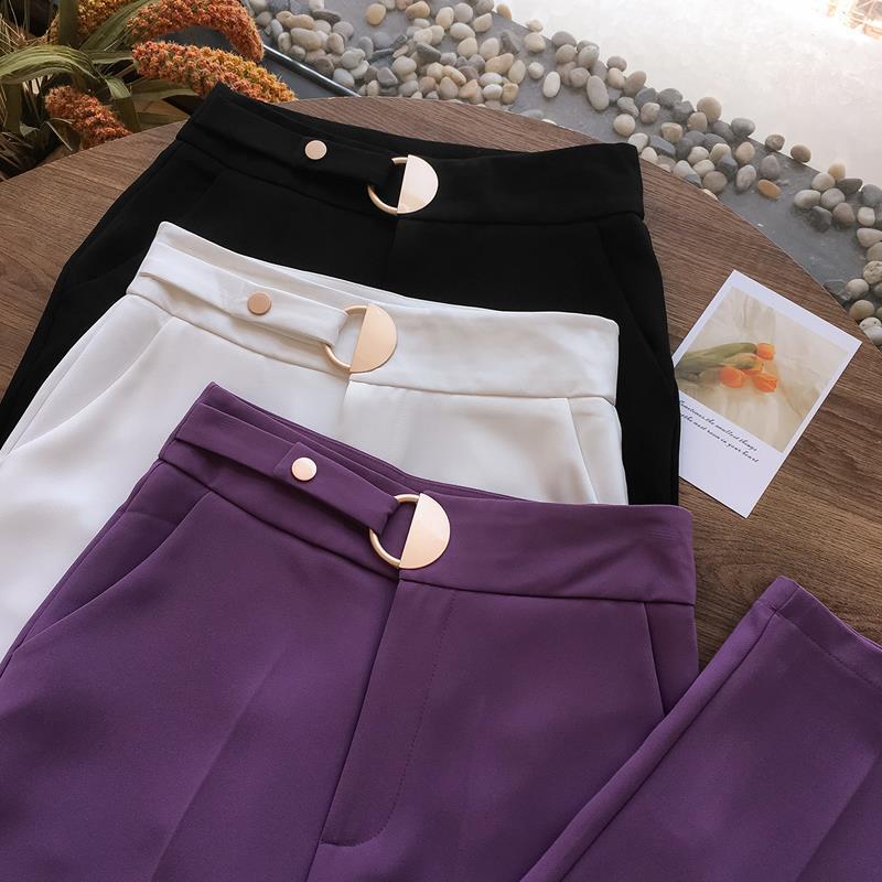 Title 3, The New Drape High-waist Casual Suit Trousers A...