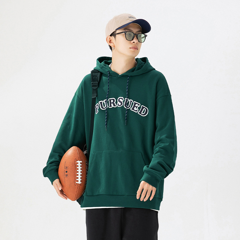 Men's And Women's Loose Embroidered Hooded Sweatshirt Top — image 1