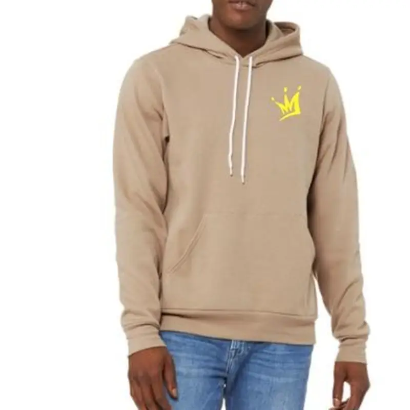 Cashmere Autumn And Winter Men's Undercoat Solid Fleece Hooded Sweater