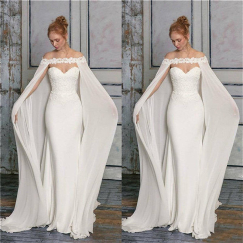 Chiffon One Shoulder Ladies Shawl Thin Hand Embroidered Flowers — image 1