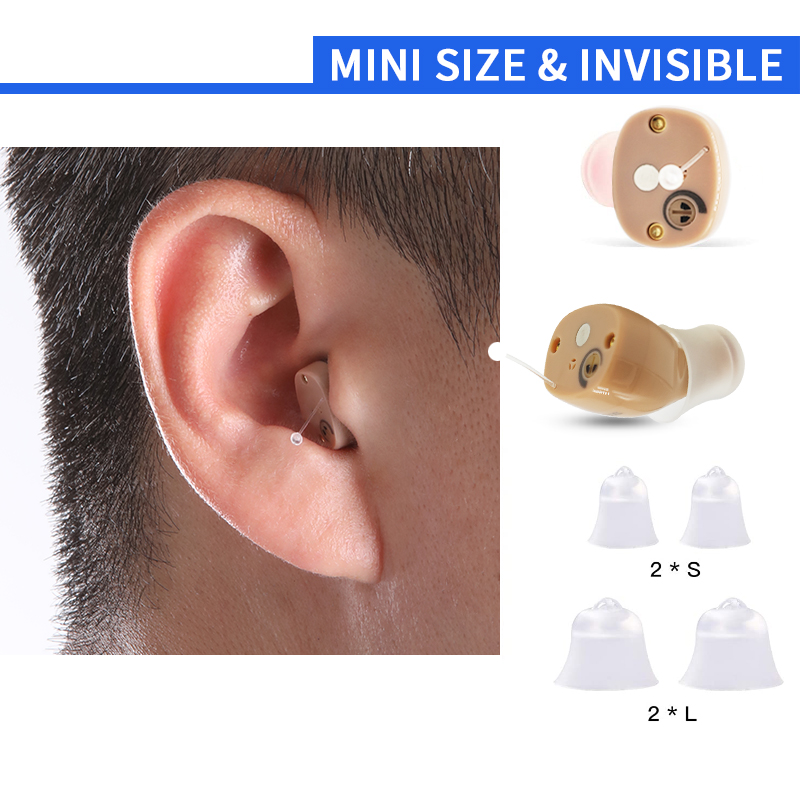 Rechargeable Hearing Aid CIC In-Ear Sound Amplifier Accessories - Image 3