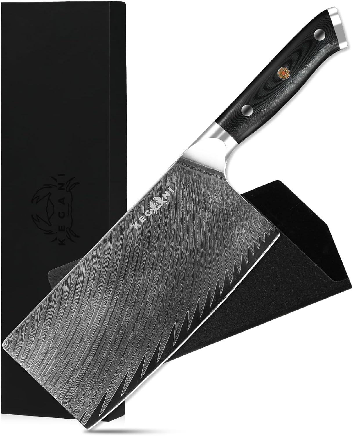 kegani-meat-cleaver-knife-7-inch-damascus-73-layers-aus-10-steel-core-butcher-knife-g10-handle-chinese-knife-with-gift-box-sheath