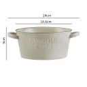 Beige Doubleeared Pot