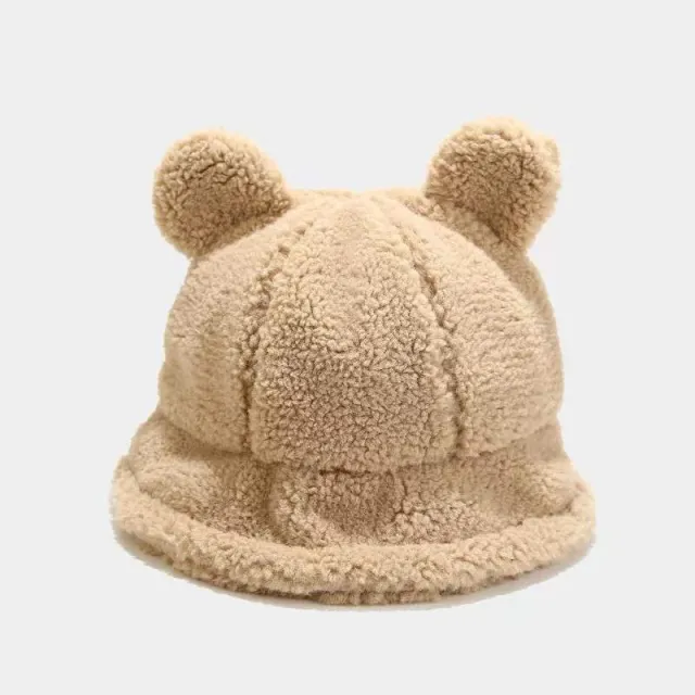 Thickened Lamb Wool Warm Casual Basin Hat Khaki - Shop at LoveMi